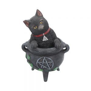 Smudge-Black-Cat-Cauldron-Figurine