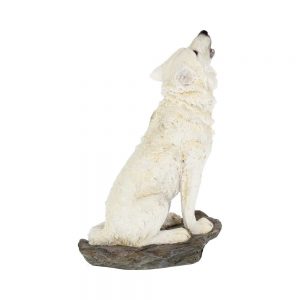 Storms Cry Howling White Wolf Figure