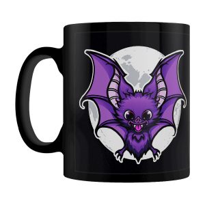 Crazy Bat Lady Black Mug