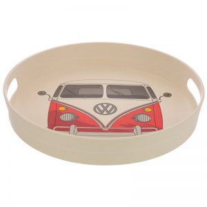 Red Volkswagen Campervan BambooTray 30cm