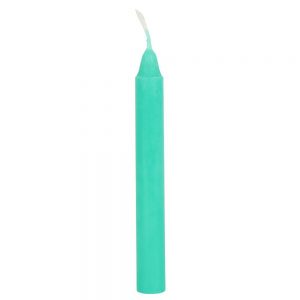 Pack of 12 Green ‘Luck’ Spell Candles