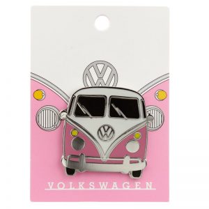 Collectable Volkswagen VW T1 Camper Bus Pink Enamel Pin Badge