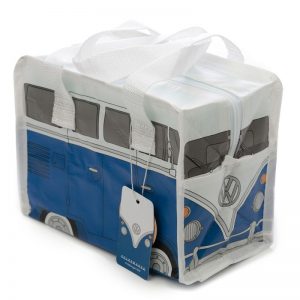 Volkswagen VW T1 Camper Bus Small Blue RPET Recycled Plastic Bottles Reusable Lunch Bag
