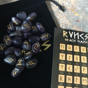 Beautiful Amethyst Rune Stones