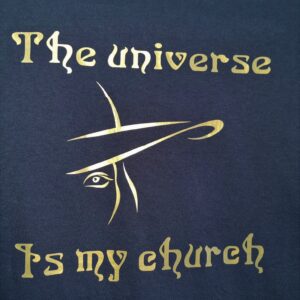 The universe is my church (size 16)