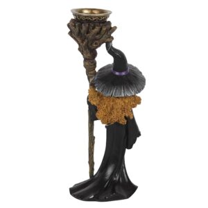 Witch with Staff Backflow Incense Burner H:22.5cm W:8.5cm D:7.5cm