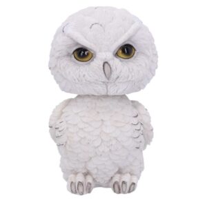 Bobhoot Snowy Owl Bobble Head Figurine