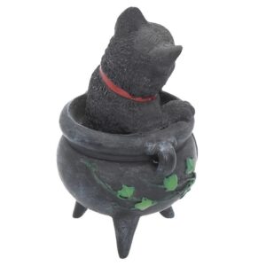 Smudge-Black-Cat-Cauldron-Figurine